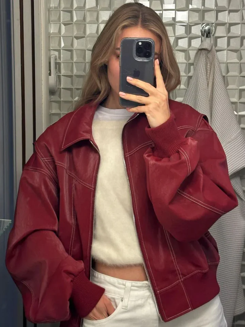 Belle | Chaqueta oversize en contraste