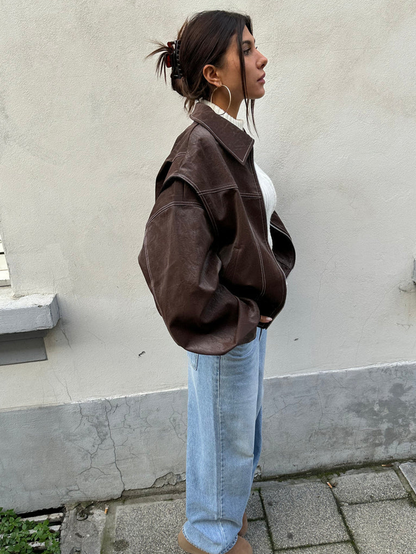 Belle | Chaqueta oversize en contraste
