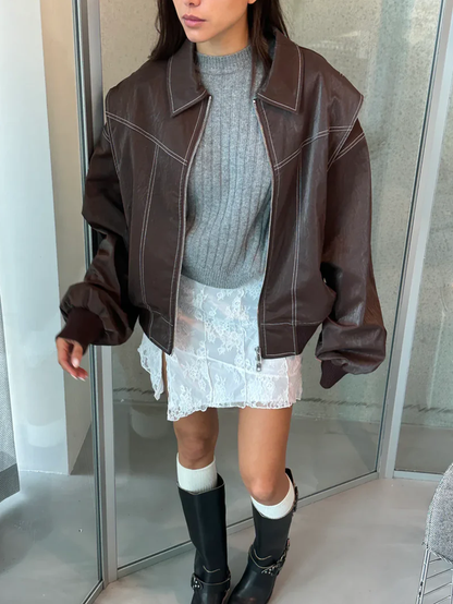 Belle | Chaqueta oversize en contraste