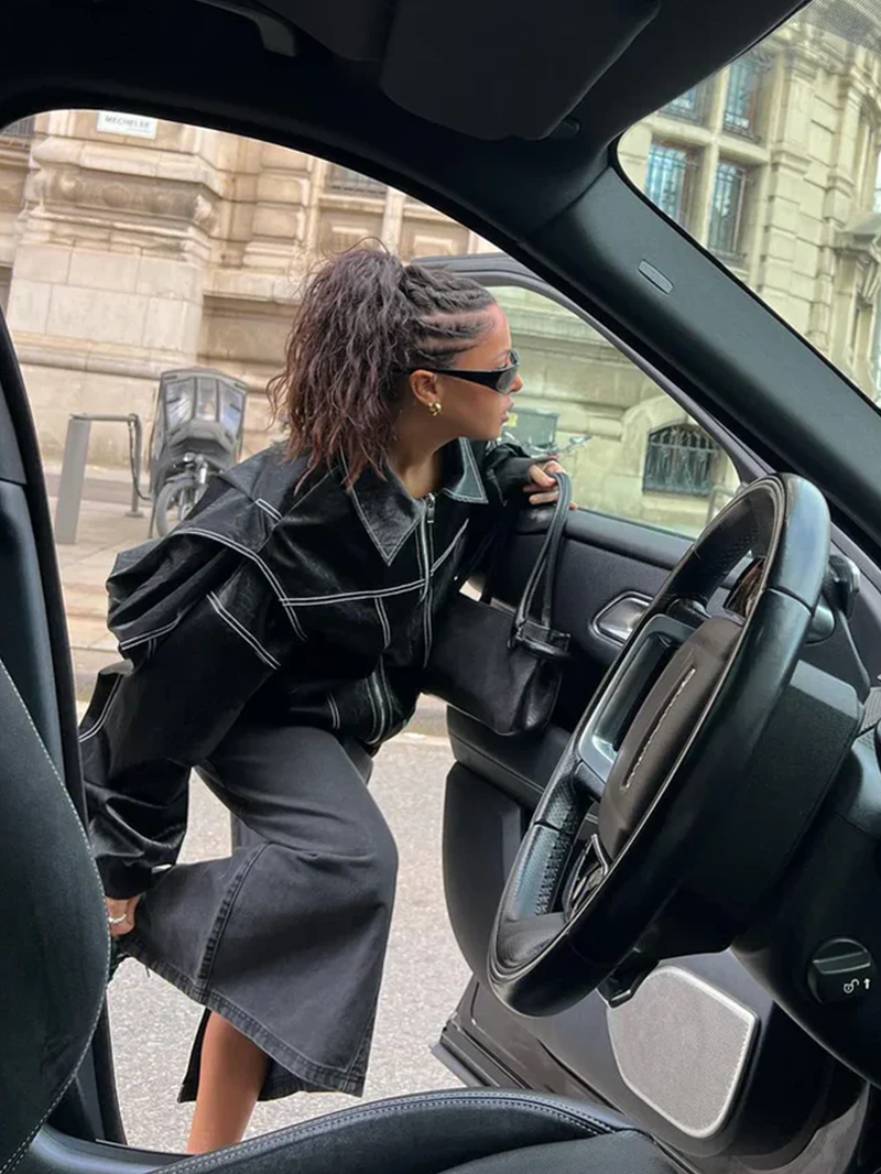 Belle | Chaqueta oversize en contraste