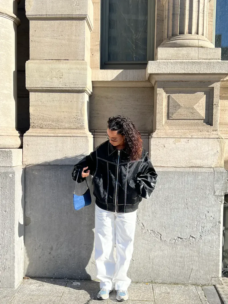 Belle | Chaqueta oversize en contraste