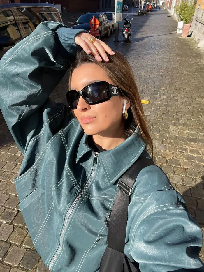 Belle | Chaqueta oversize en contraste