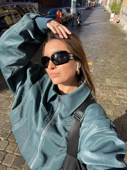 Belle | Chaqueta oversize en contraste