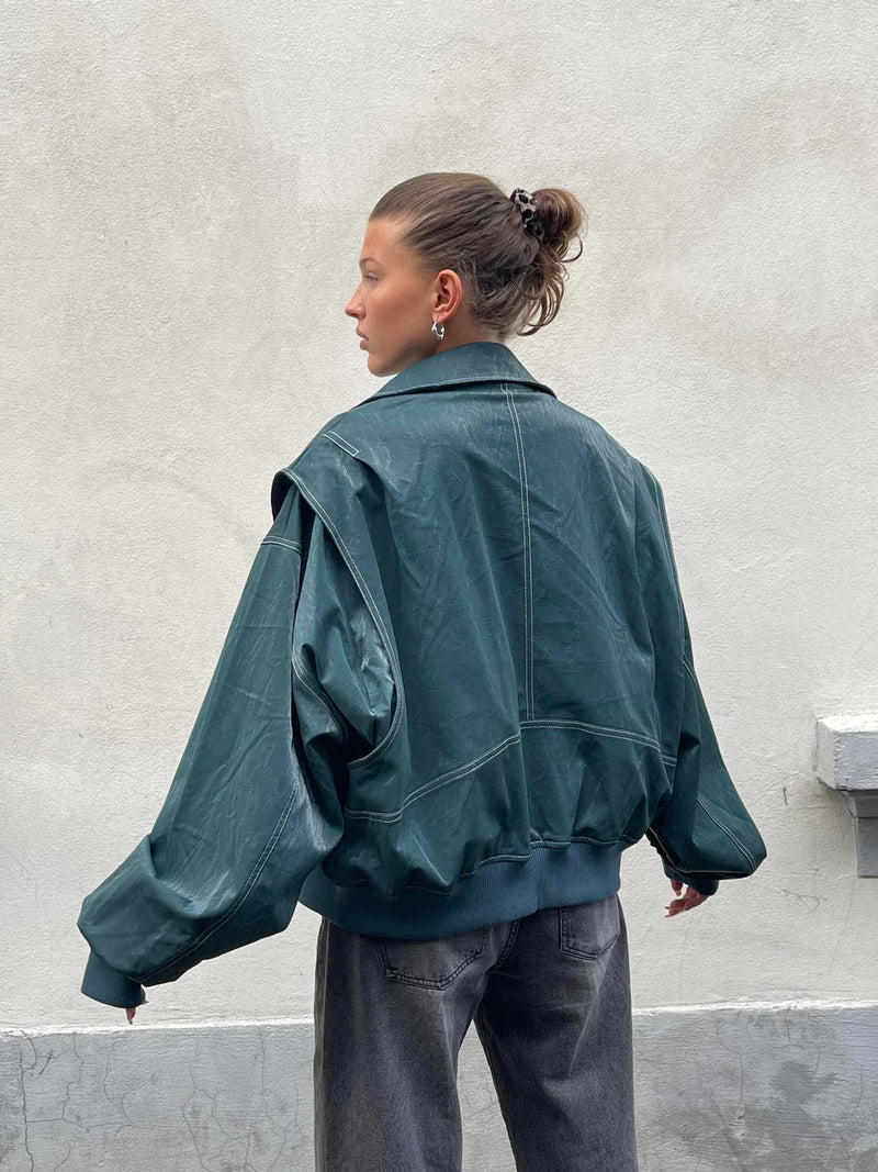 Belle | Chaqueta oversize en contraste