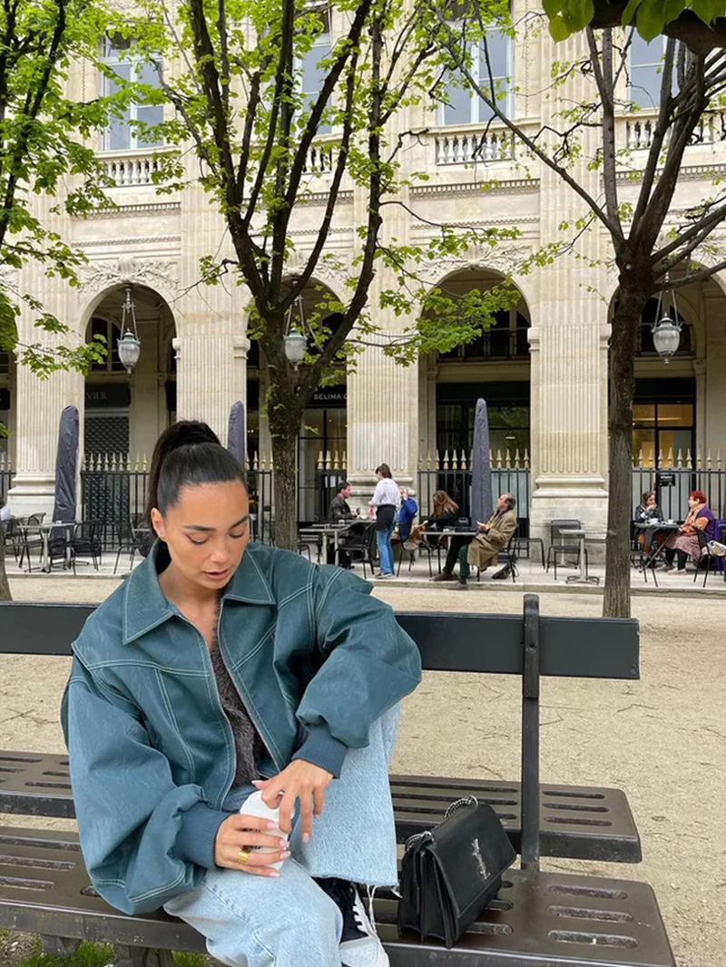 Belle | Chaqueta oversize en contraste