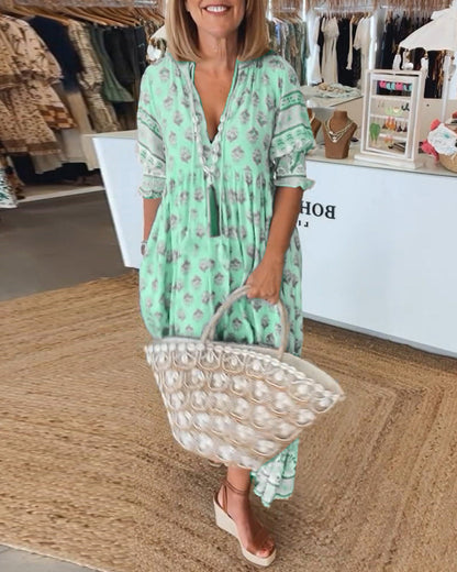 Vestido bohemio para mujer, ligero y versátil para verano o festival