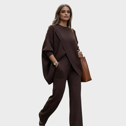 Monserat | Conjunto de Jersey y Pantalones Oversize con Diseño Sofisticado para Mujer