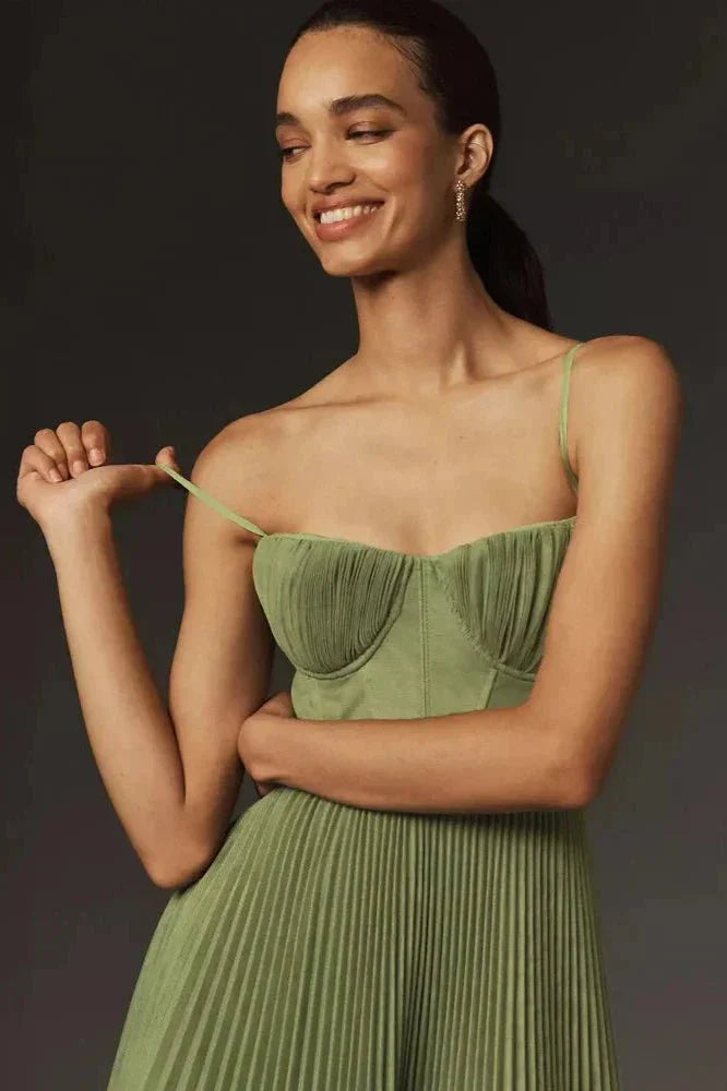 Vestido midi elegante para mujer, ligero y sofisticado para fiesta u oficina