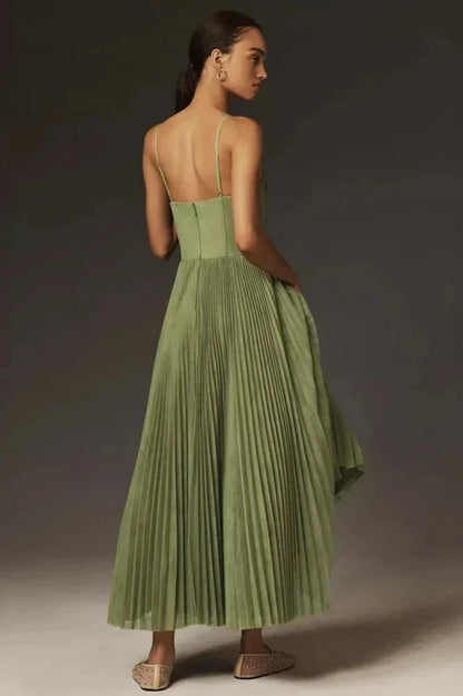 Vestido midi elegante para mujer, ligero y sofisticado para fiesta u oficina