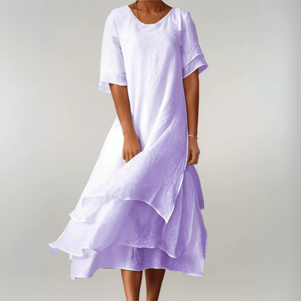 Vestido maxi de algodón para mujer, ligero y elegante para verano o diario