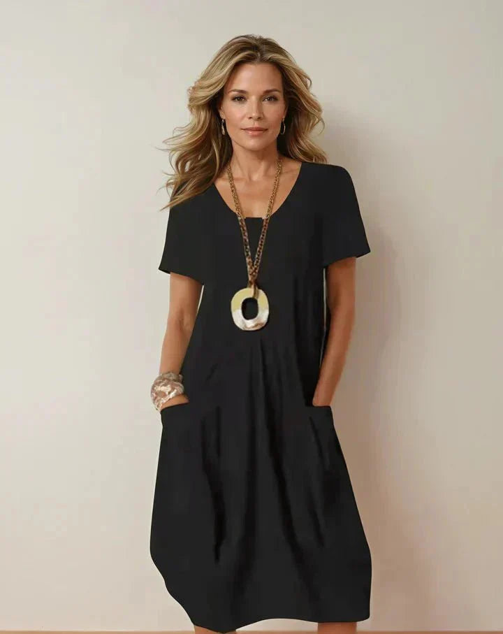 Vestido Fluido de Estilo Casual