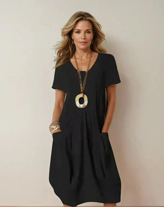 Vestido Fluido de Estilo Casual
