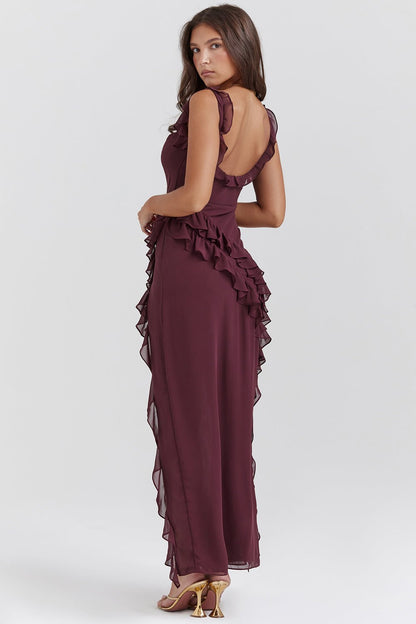 Vestido maxi elegante para mujer, ligero y sofisticado para fiesta o verano