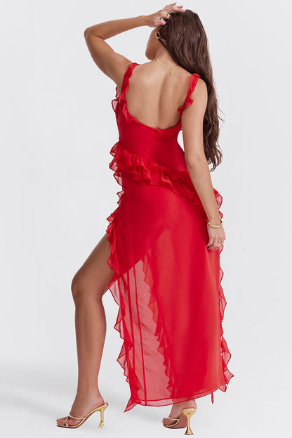 Vestido maxi elegante para mujer, ligero y sofisticado para fiesta o verano