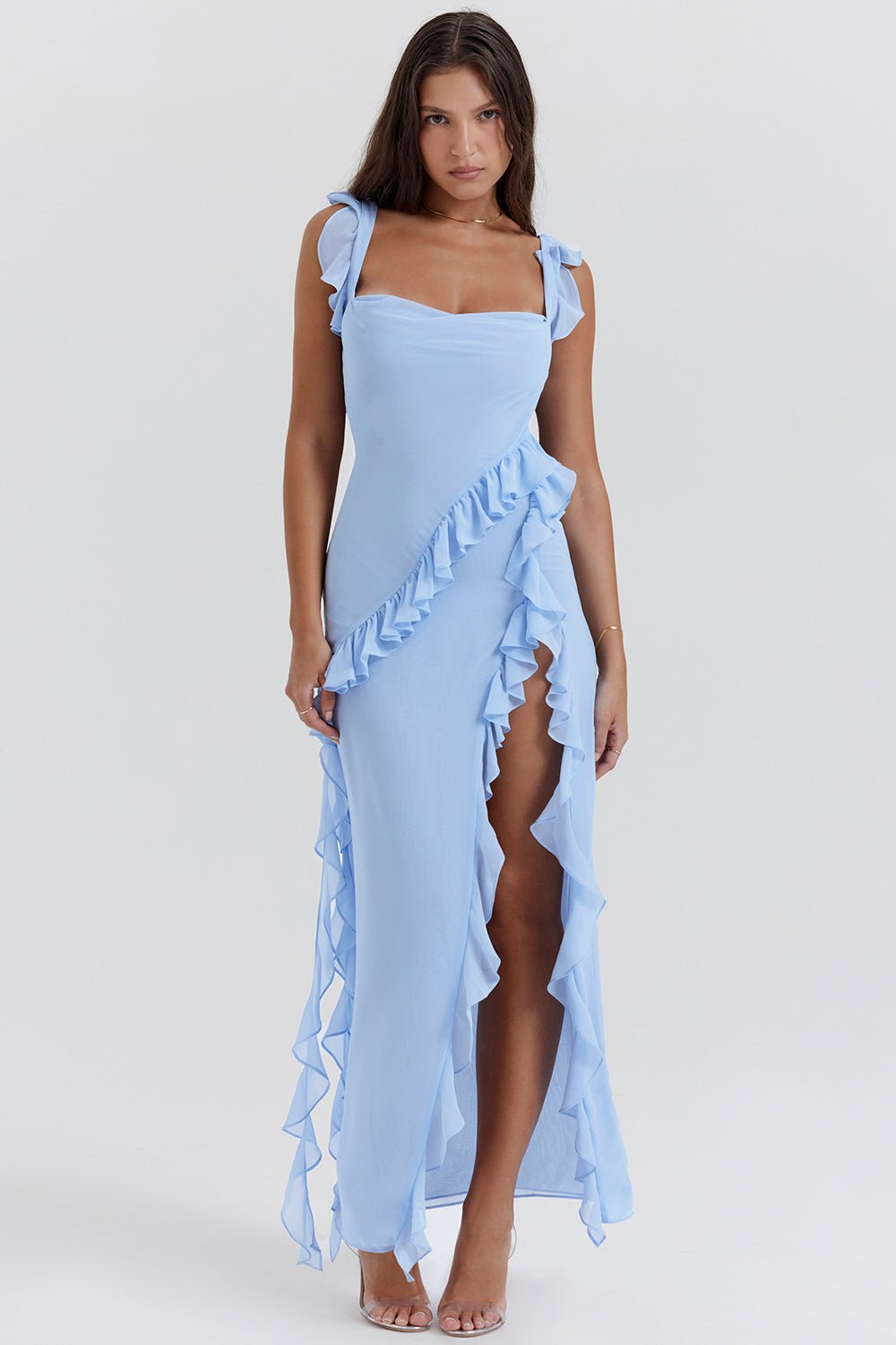Vestido maxi elegante para mujer, ligero y sofisticado para fiesta o verano