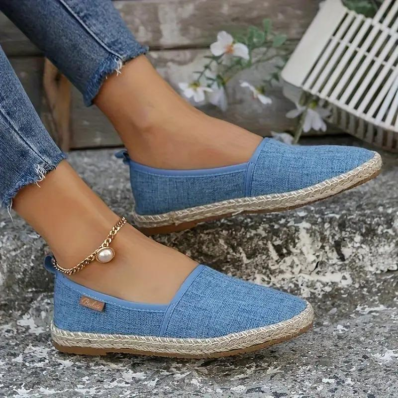 Zapatillas alpargatas slip on para mujer - Comodidad clásica para el día a día