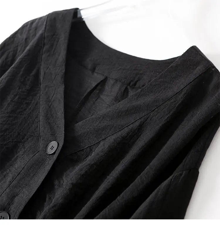 Blusa de Lino con Escote en V y Manga Murciélago | Verano Elegante