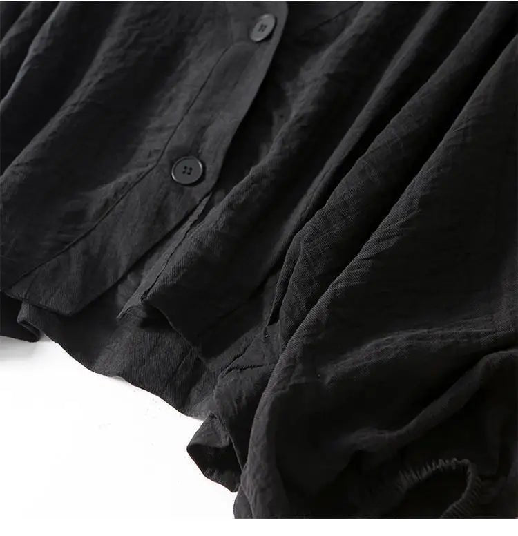 Blusa de Lino con Escote en V y Manga Murciélago | Verano Elegante