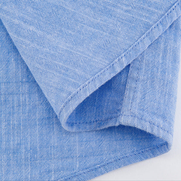 Camisa de lino con botones frontales para hombre, tejido ligero y transpirable, ideal para verano o vacaciones