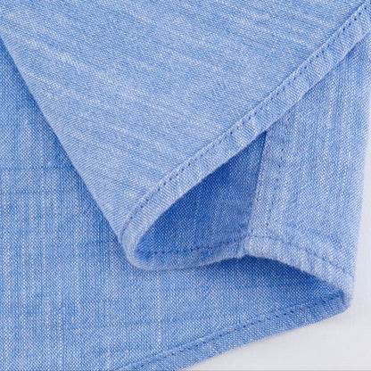 Camisa de lino con botones frontales para hombre, tejido ligero y transpirable, ideal para verano o vacaciones