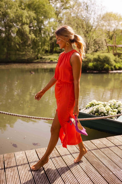Vestido Midi De Verano Para Mujer - Estilo Árabe