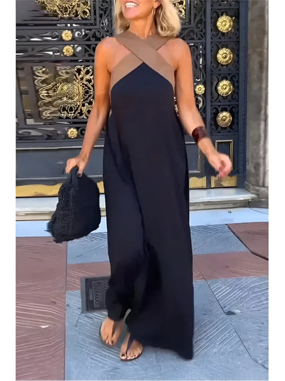 Vestido de Corte Cruzado con Estilo Elegante | Manga Larga