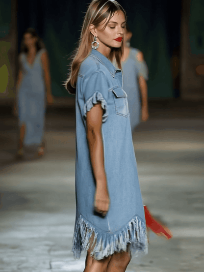 Vestido Elegante Estilo Veraniego Confeccionado de Colección Verano