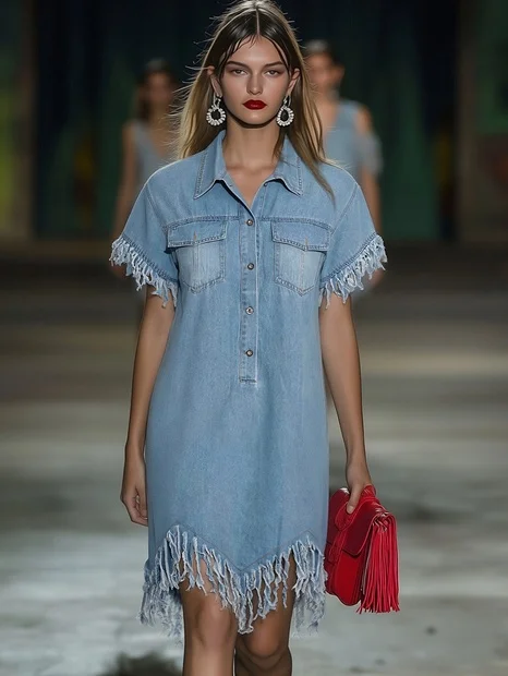 Vestido Elegante Estilo Veraniego Confeccionado de Colección Verano