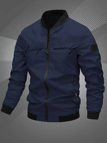Lucas | Chaqueta bomber casual con cremallera para hombre