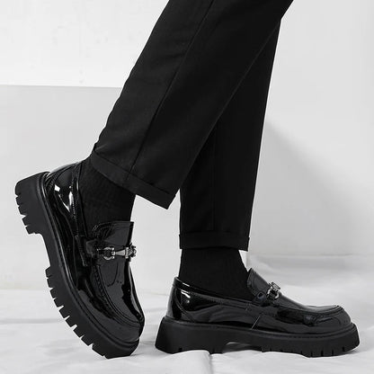Mocasines de Cuero para Hombre con Plataforma | Estilo Negocios y Casual