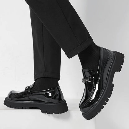 Mocasines de Cuero para Hombre con Plataforma | Estilo Negocios y Casual