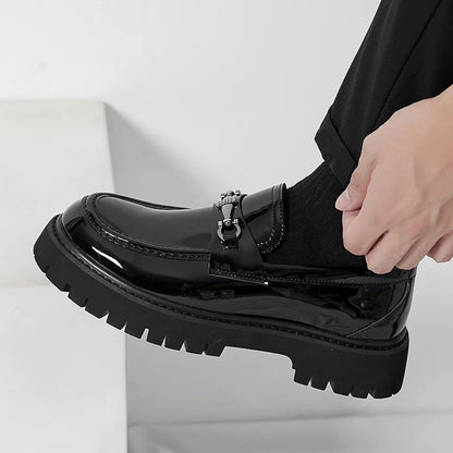 Mocasines de Cuero para Hombre con Plataforma | Estilo Negocios y Casual