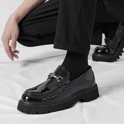 Mocasines de Cuero para Hombre con Plataforma | Estilo Negocios y Casual
