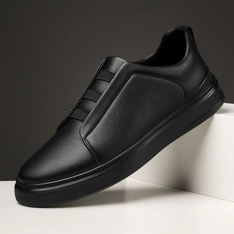 Zapatillas Sin Cordones de Cuero con Correa Elástica | Estilo Comfort