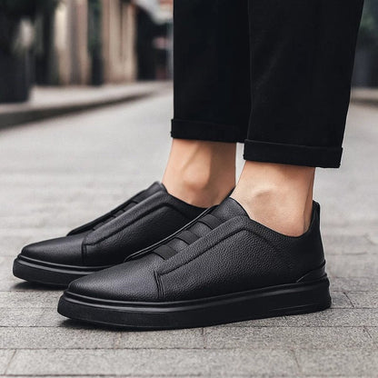 Zapatillas Sin Cordones de Cuero con Correa Elástica | Estilo Comfort