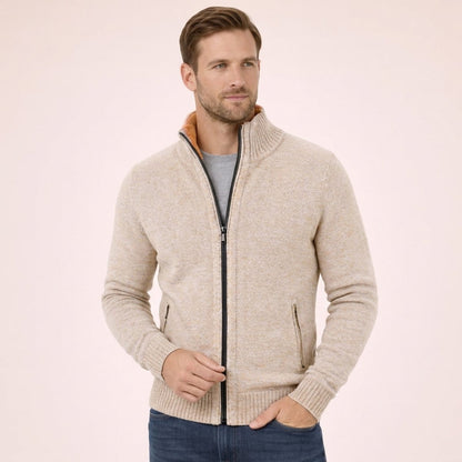 Caleb | Jersey de Lana Merino con Cremallera para Hombre