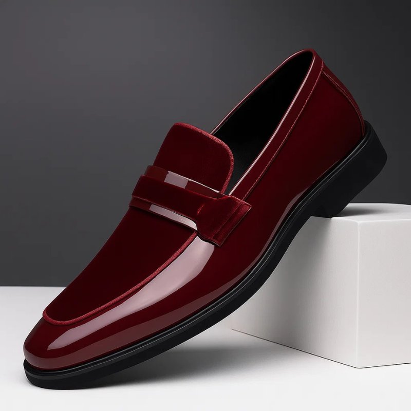 Mocasines Penny de Cuero Italiano con Detalle de Ante | Para Hombre