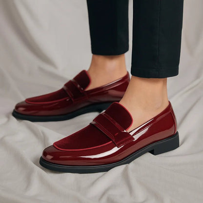 Mocasines Penny de Cuero Italiano con Detalle de Ante | Para Hombre