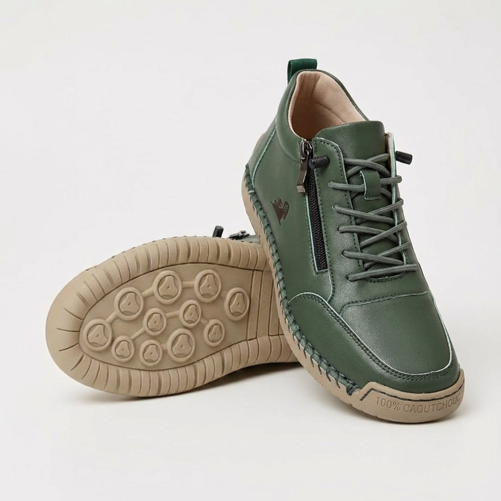Zapatillas ortopédicas femeninas con cremallera, ligeras y cómodas