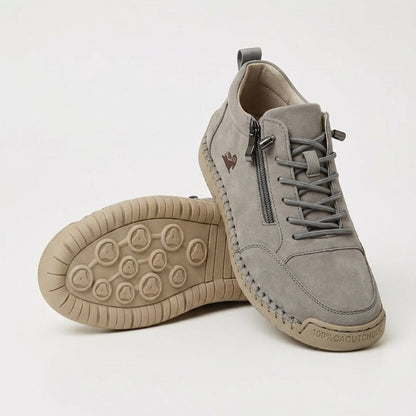Zapatillas ortopédicas femeninas con cremallera, ligeras y cómodas