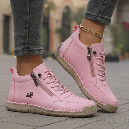 Zapatillas ortopédicas femeninas con cremallera, ligeras y cómodas