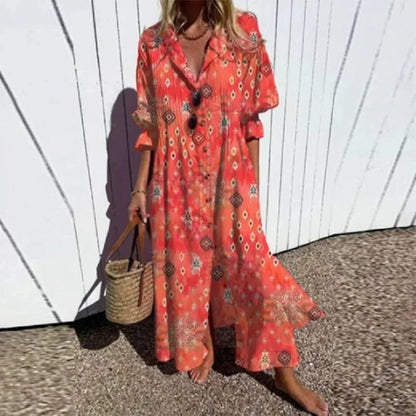 Vestido bohemio para mujer, ligero y versátil para verano o festival