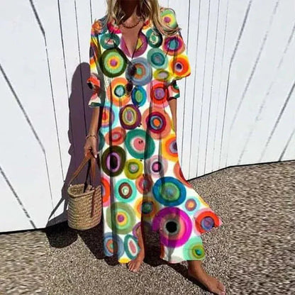 Vestido bohemio para mujer, ligero y versátil para verano o festival