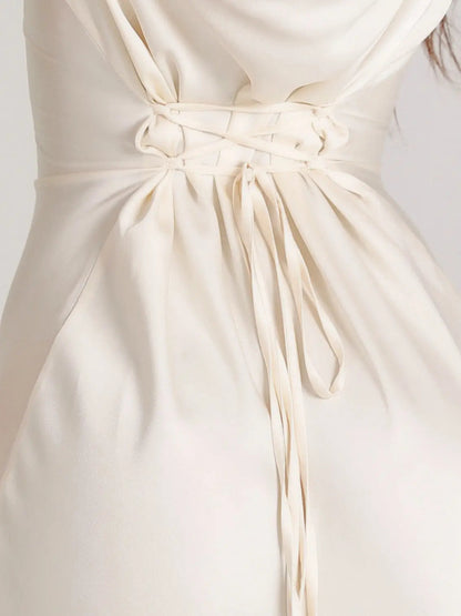 Vestido maxi ajustado con manga larga para mujer - Elegancia veraniega