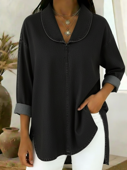 Blusa casual elegante para mujer, ligera y versátil para diario u oficina