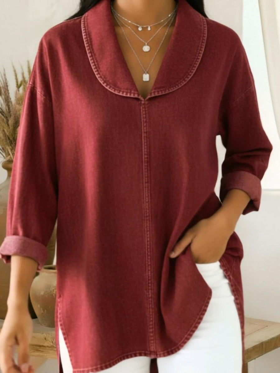 Blusa casual elegante para mujer, ligera y versátil para diario u oficina