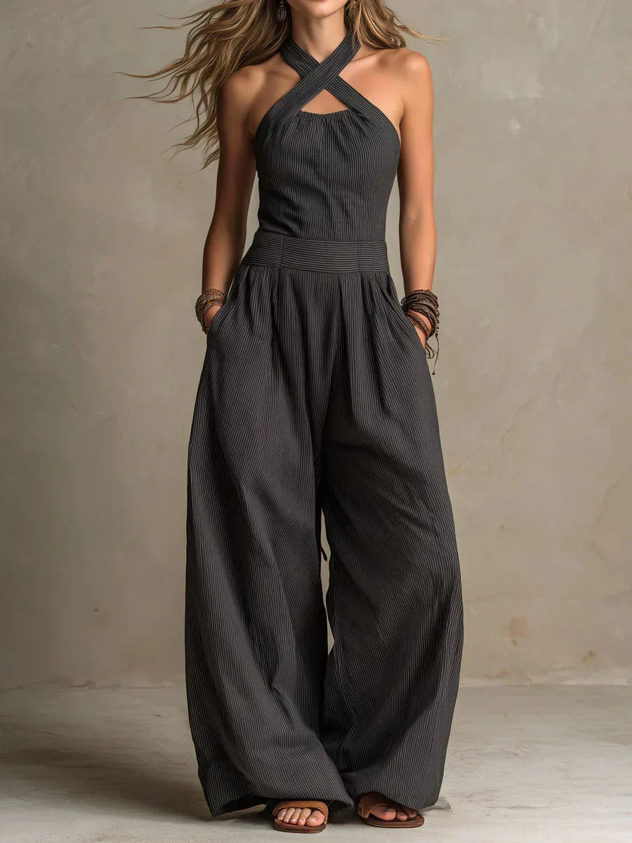 Louisa | Mono de Diseño con Cuello Cruzado para Mujer