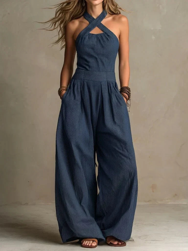 Louisa | Mono de Diseño con Cuello Cruzado para Mujer