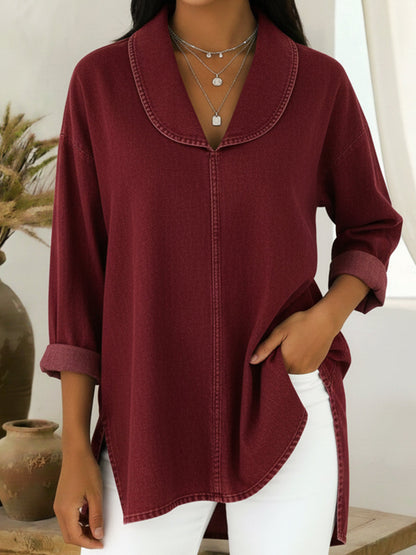 Blusa casual elegante para mujer, ligera y versátil para diario u oficina