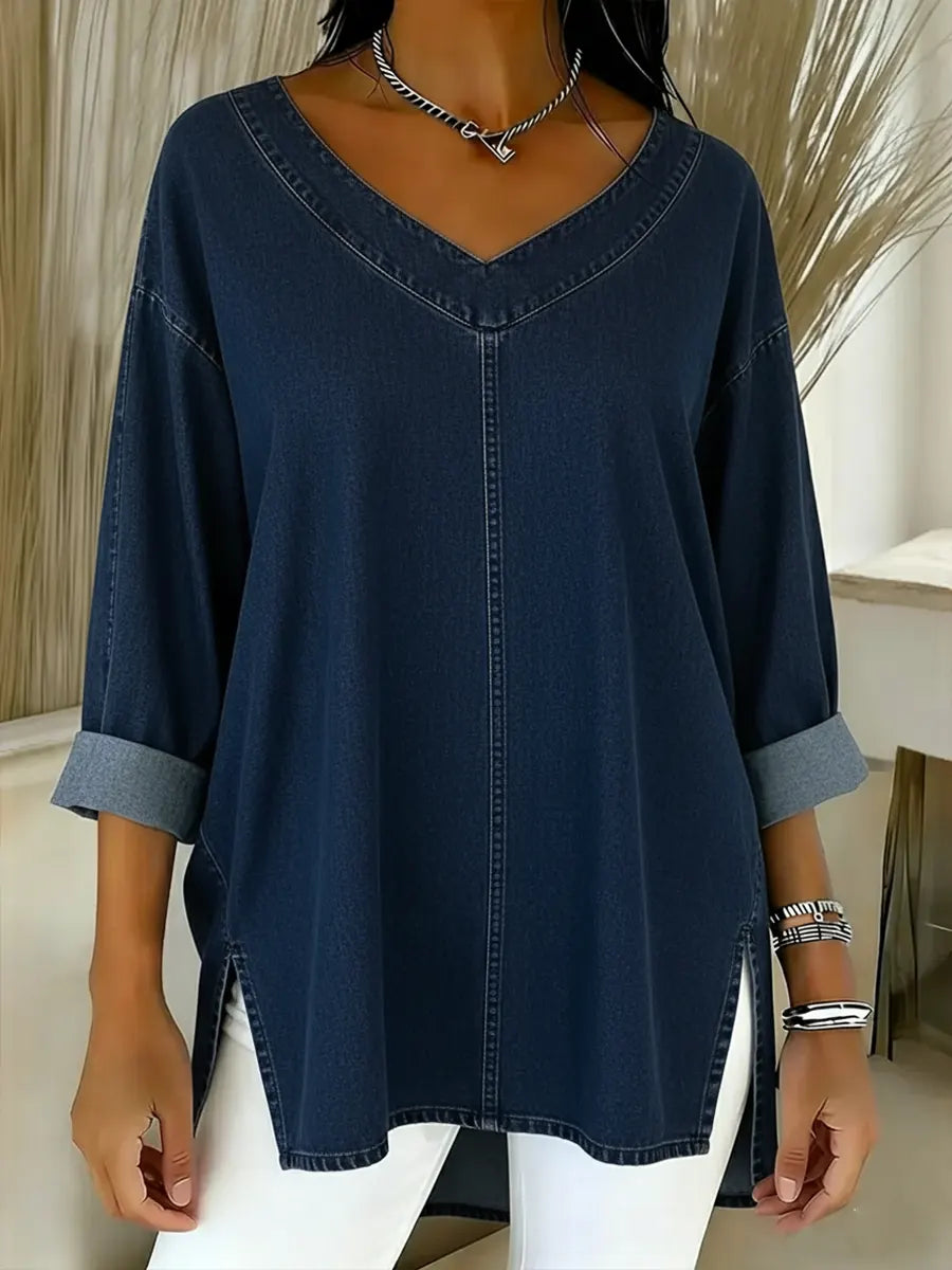 Blusa casual sofisticada para mujer, moderna y ligera para otoño o primavera